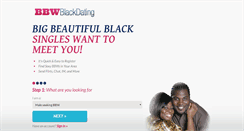 Desktop Screenshot of bbwblackdating.com